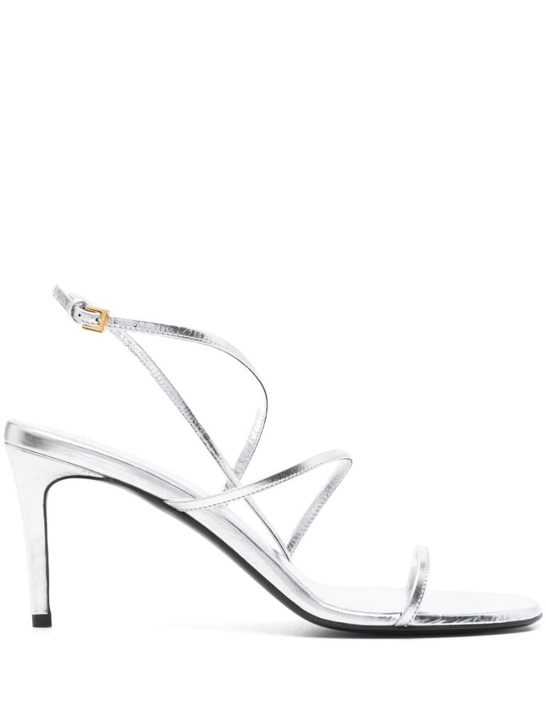 75mm Metallic-effect Sandals