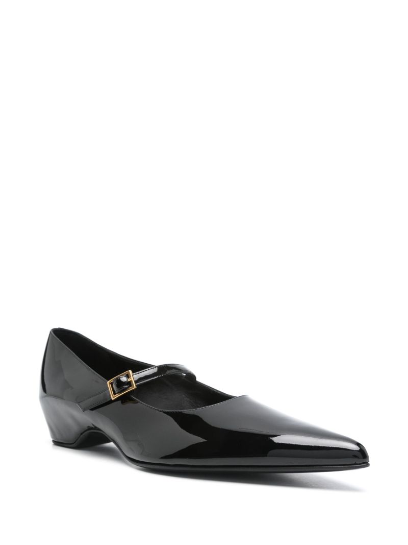 Black Buckled Pumps