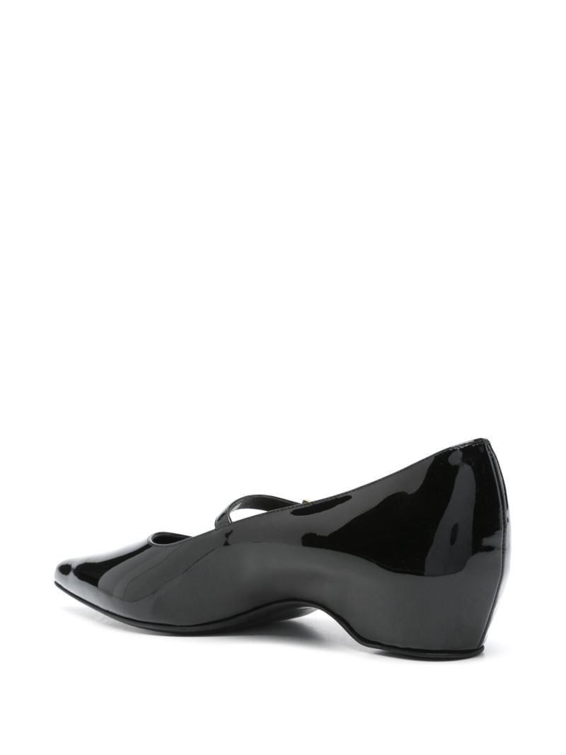 Black Buckled Pumps
