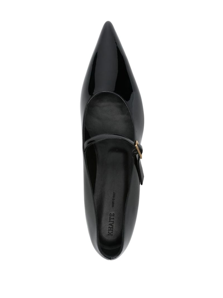 Black Buckled Pumps