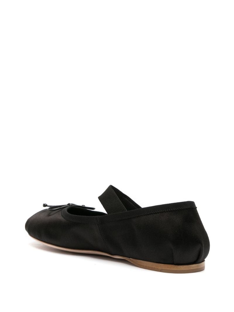 Black Satin Ballet Pumps