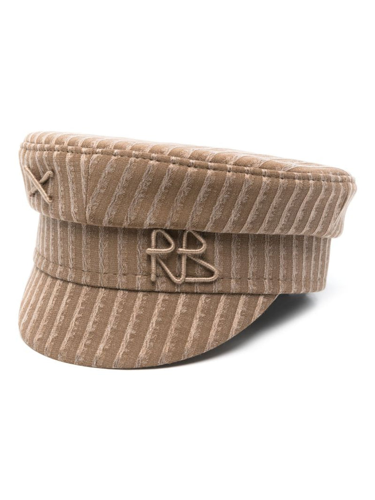 Striped Baker Boy Cap