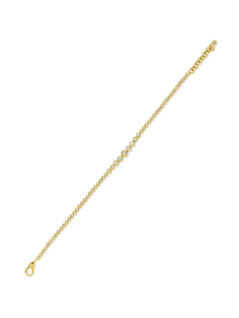 18kt Yellow Gold Diamond Bracelet