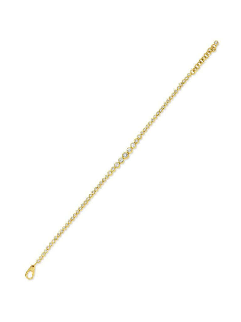 18kt Yellow Gold Diamond Bracelet