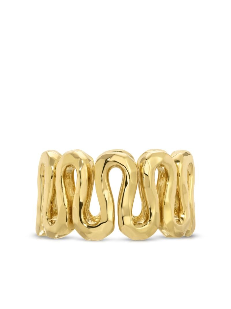 18kt Yellow Gold Wavy Ring