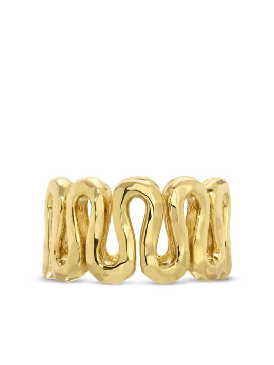18kt Yellow Gold Wavy Ring