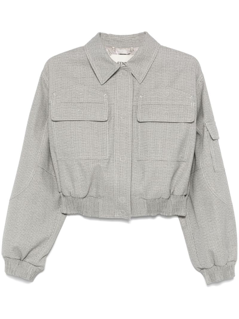 Micro-check Jacket