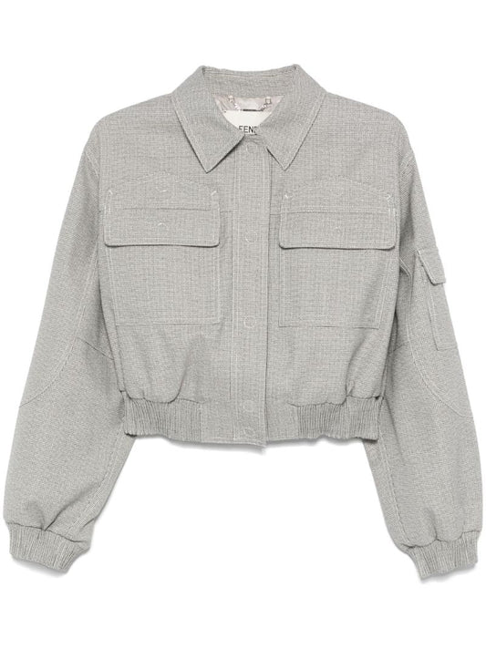 Micro-check Jacket
