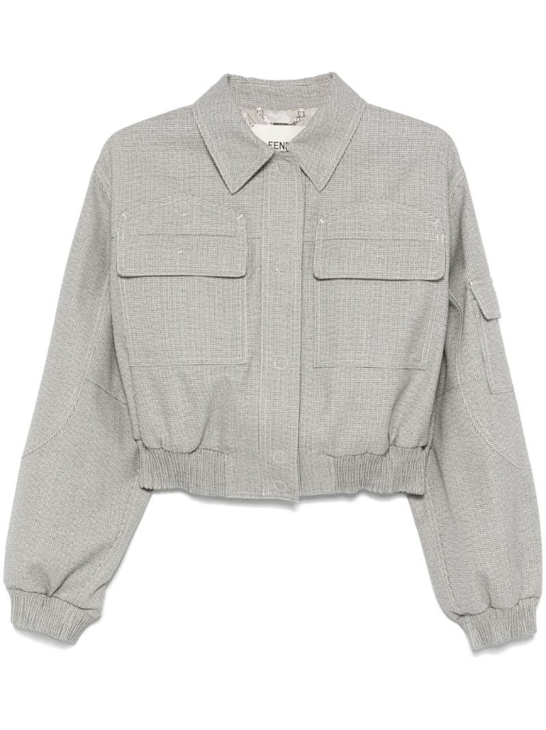 Micro-check Jacket