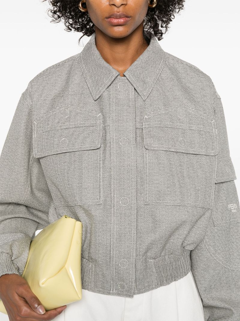 Micro-check Jacket