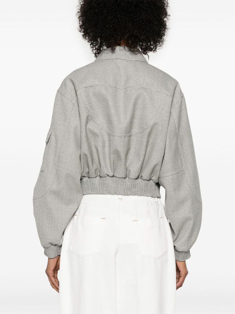 Micro-check Jacket
