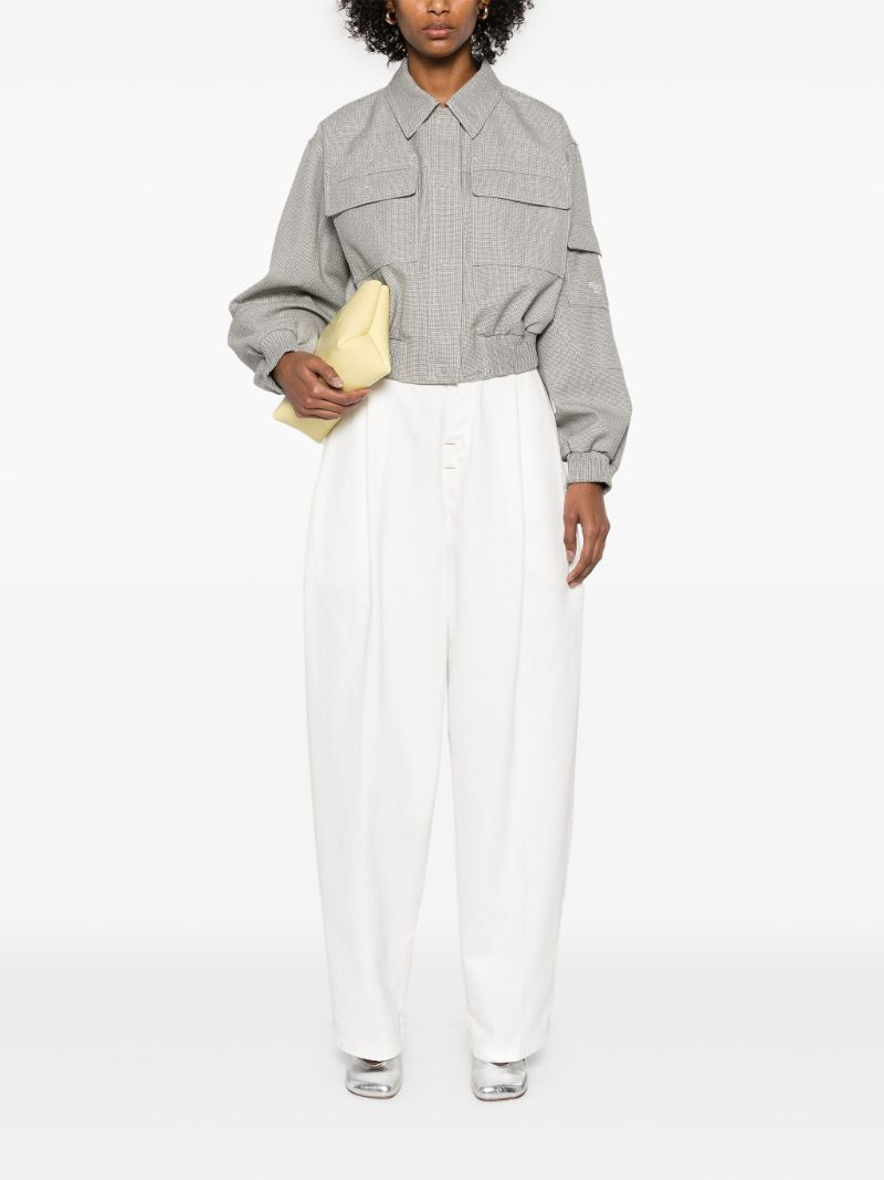 Micro-check Jacket