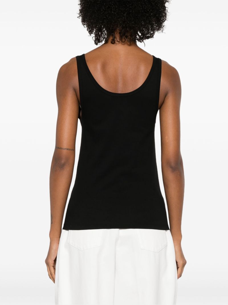 Sequin-logo Tank Top