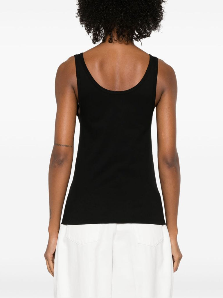 Sequin-logo Tank Top
