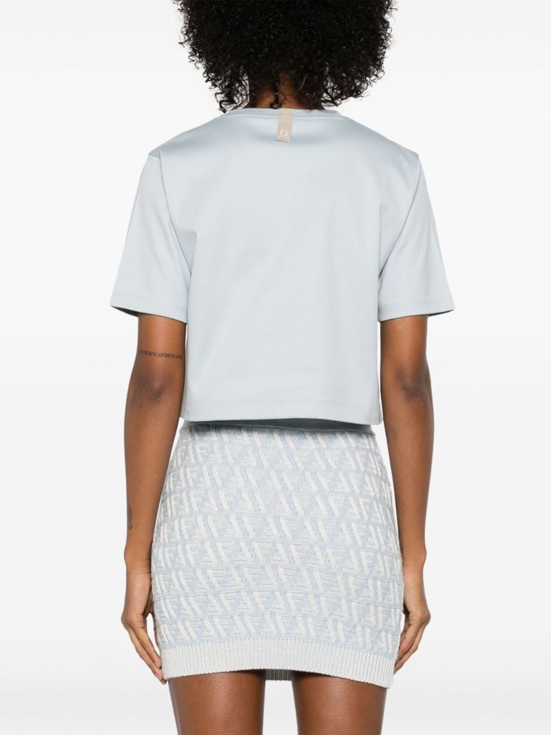 Logo-patch Cropped T-shirt