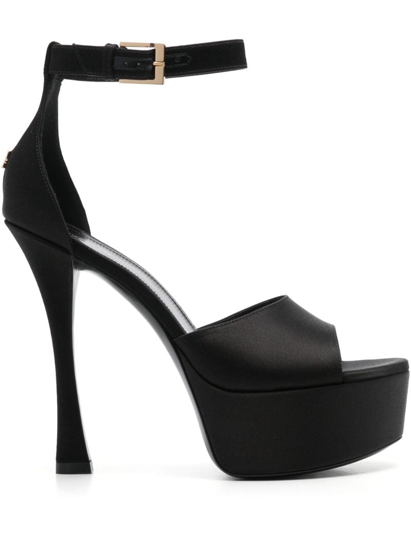 Black 4g Liquid Sandals