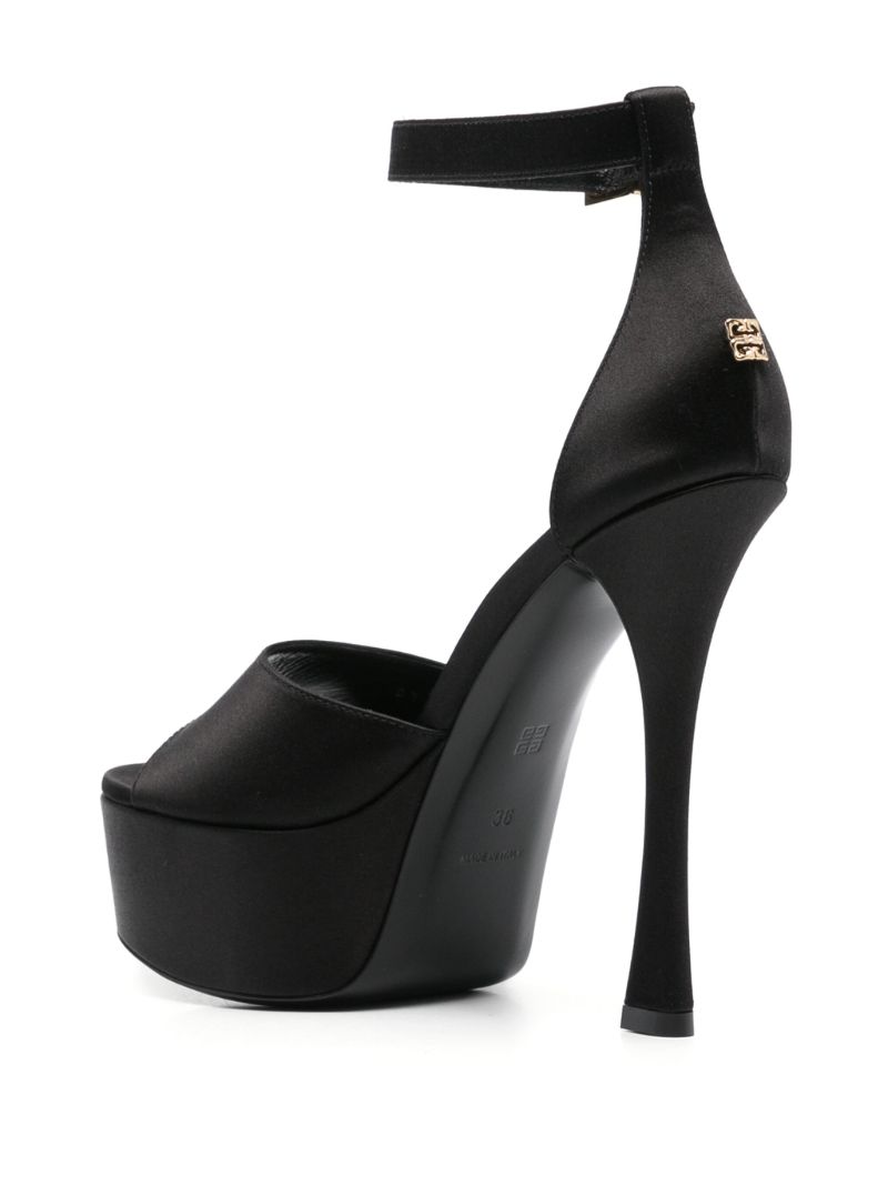 Black 4g Liquid Sandals
