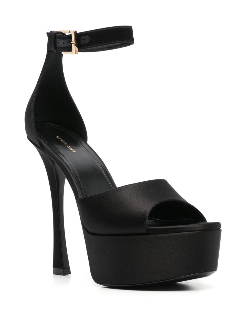 Black 4g Liquid Sandals