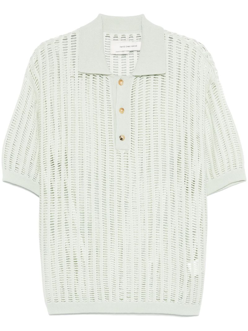 Green Knit Polo Shirt