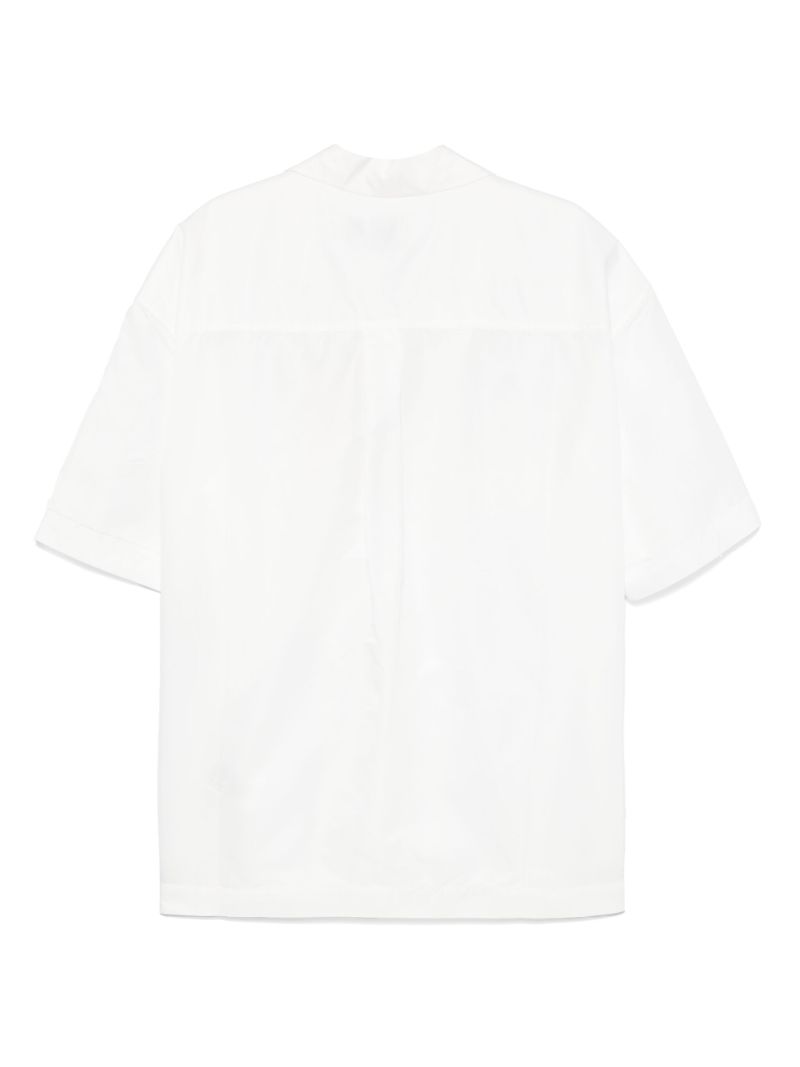 White Logo-embroidered Shirt
