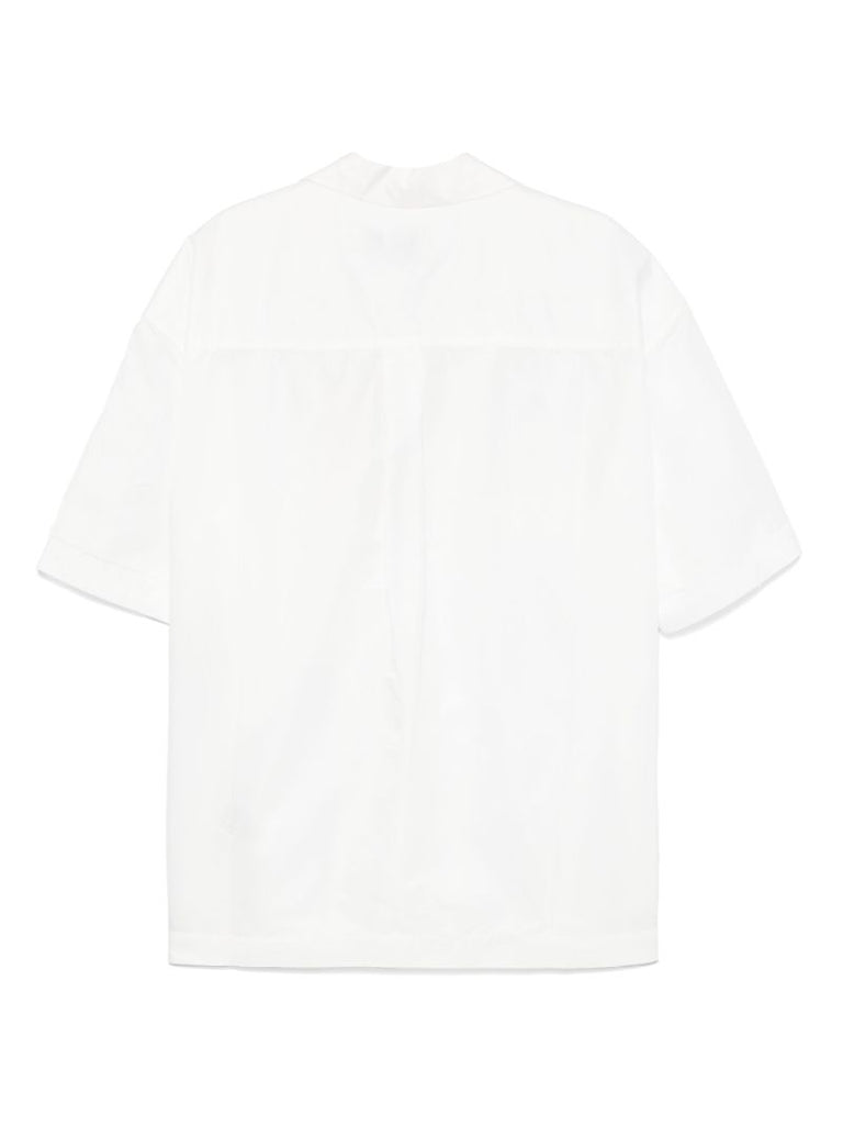 White Logo-embroidered Shirt