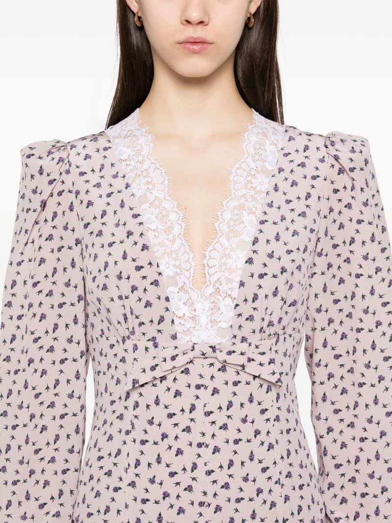 Floral-print Midi Dress