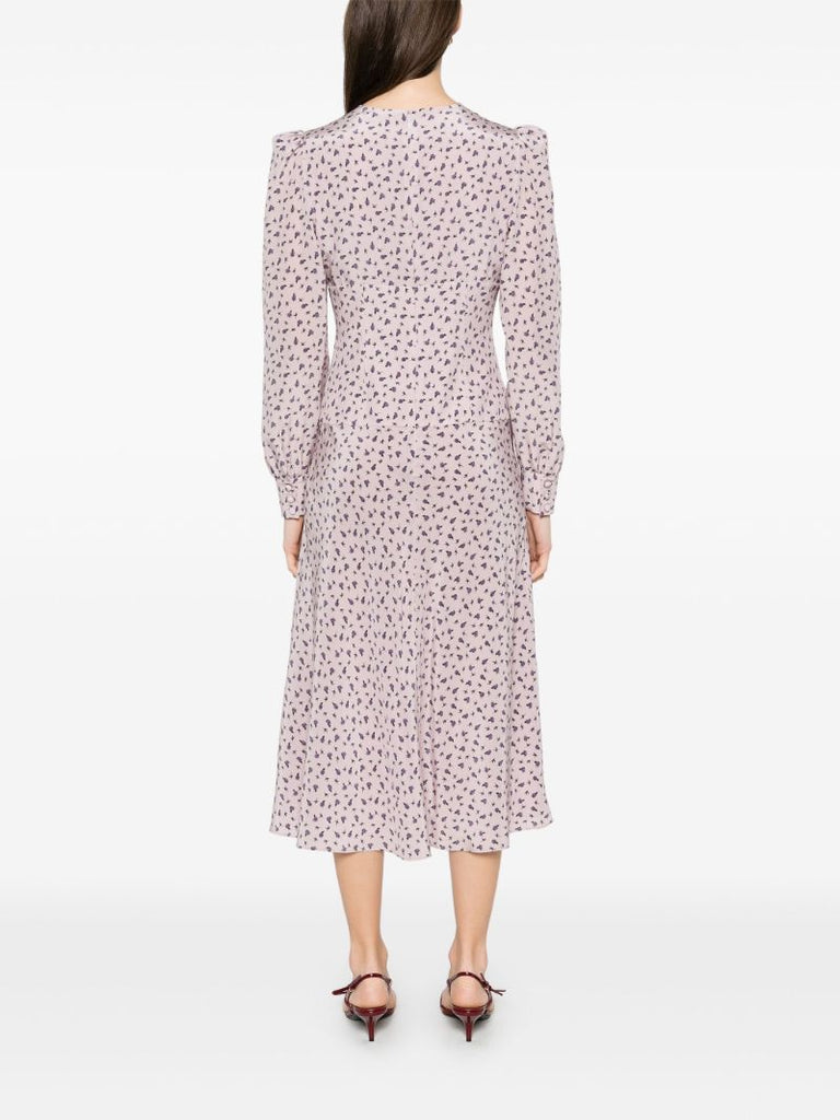 Floral-print Midi Dress