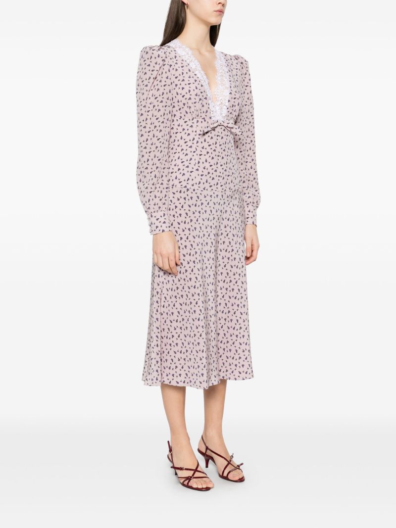 Floral-print Midi Dress