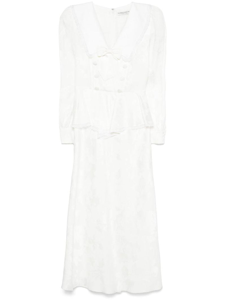 White Peplum Dress