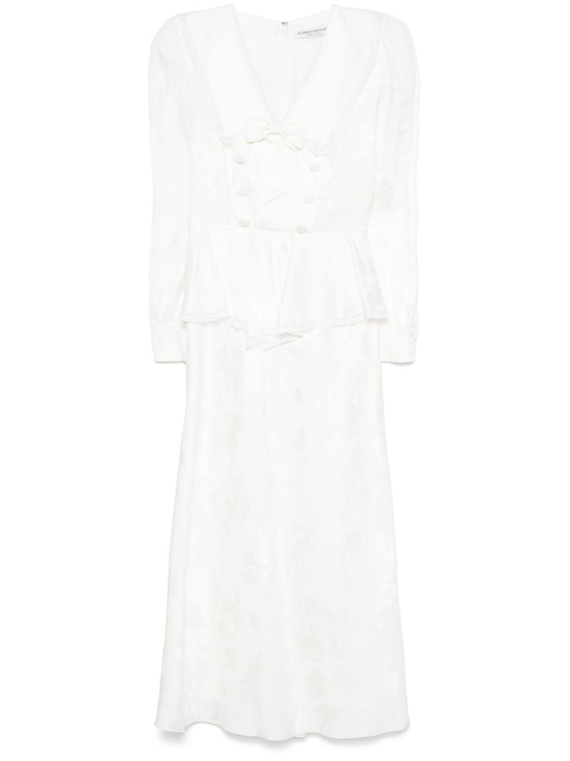 White Peplum Dress