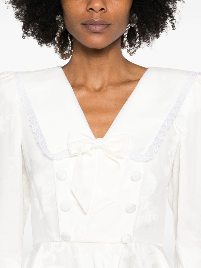 White Peplum Dress
