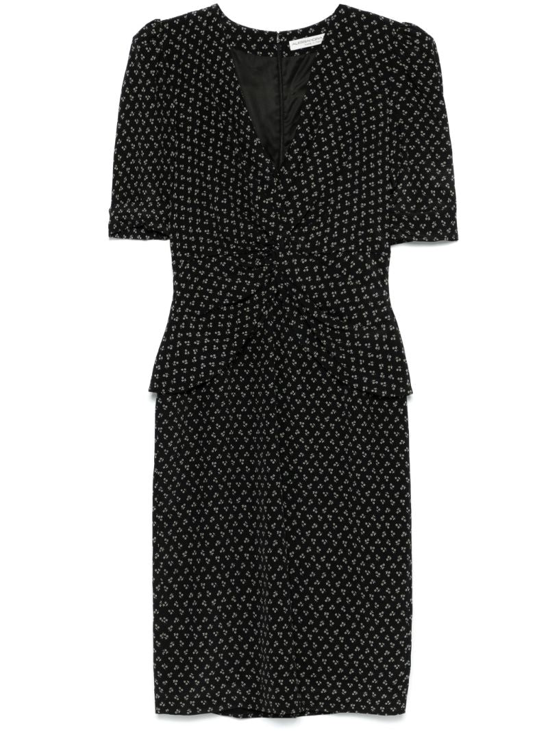 Black Floral-print Dress