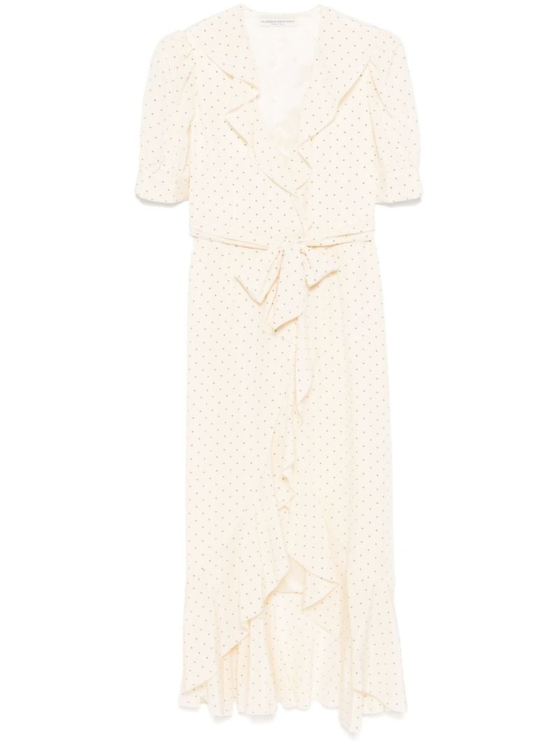 Neutral Polka Dot-print Dress