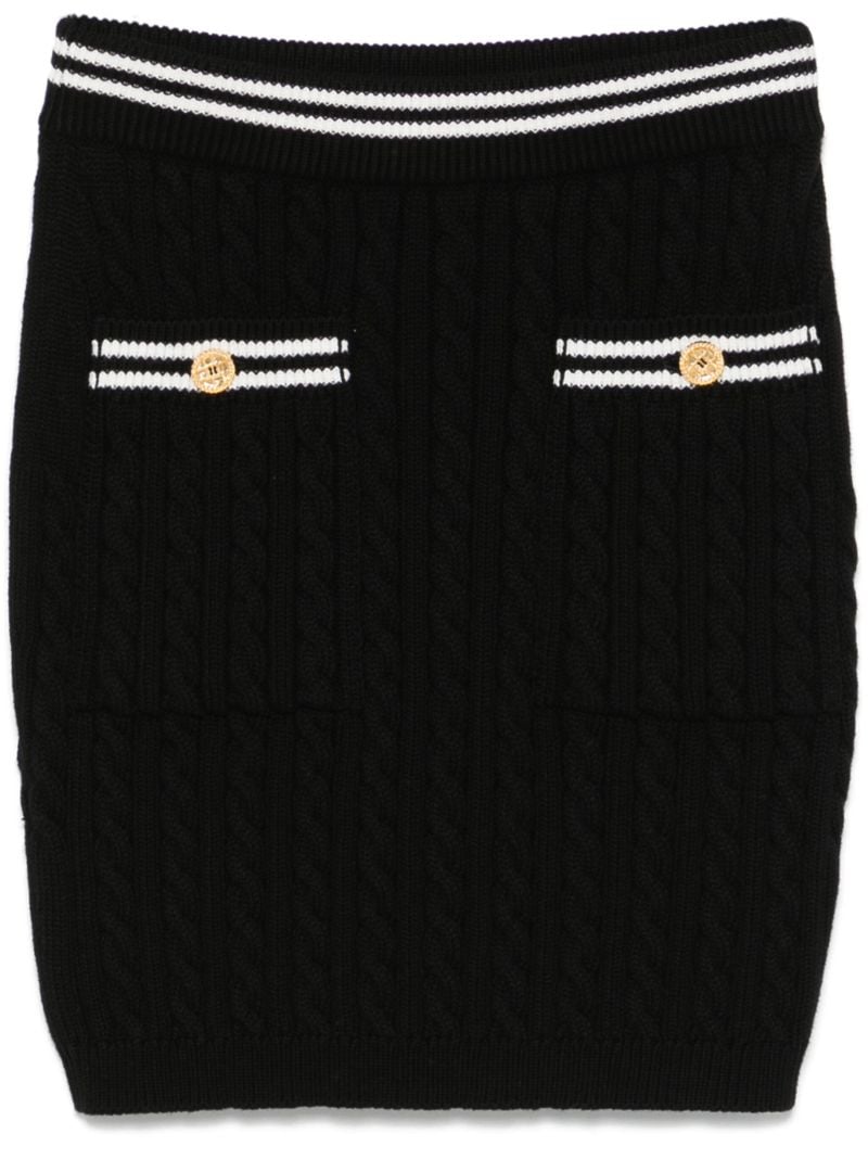 Cable-knit Mini Skirt