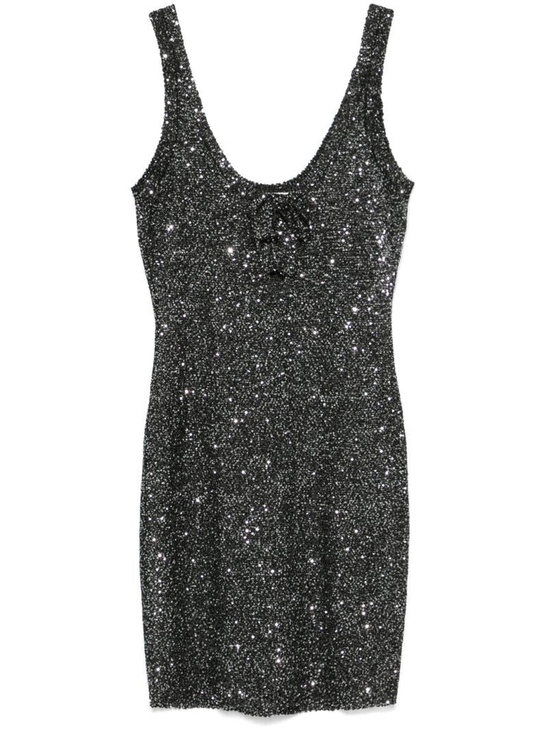 Sequin Knitted Mini Dress