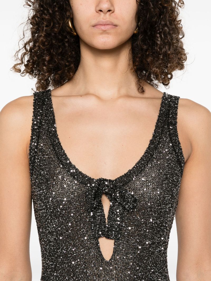 Sequin Knitted Mini Dress