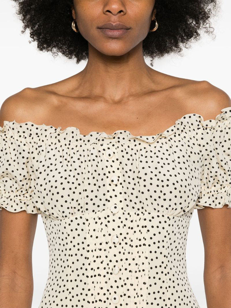 Polka-dot Midi Dress