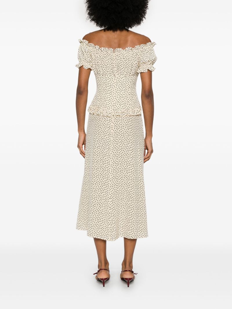 Polka-dot Midi Dress