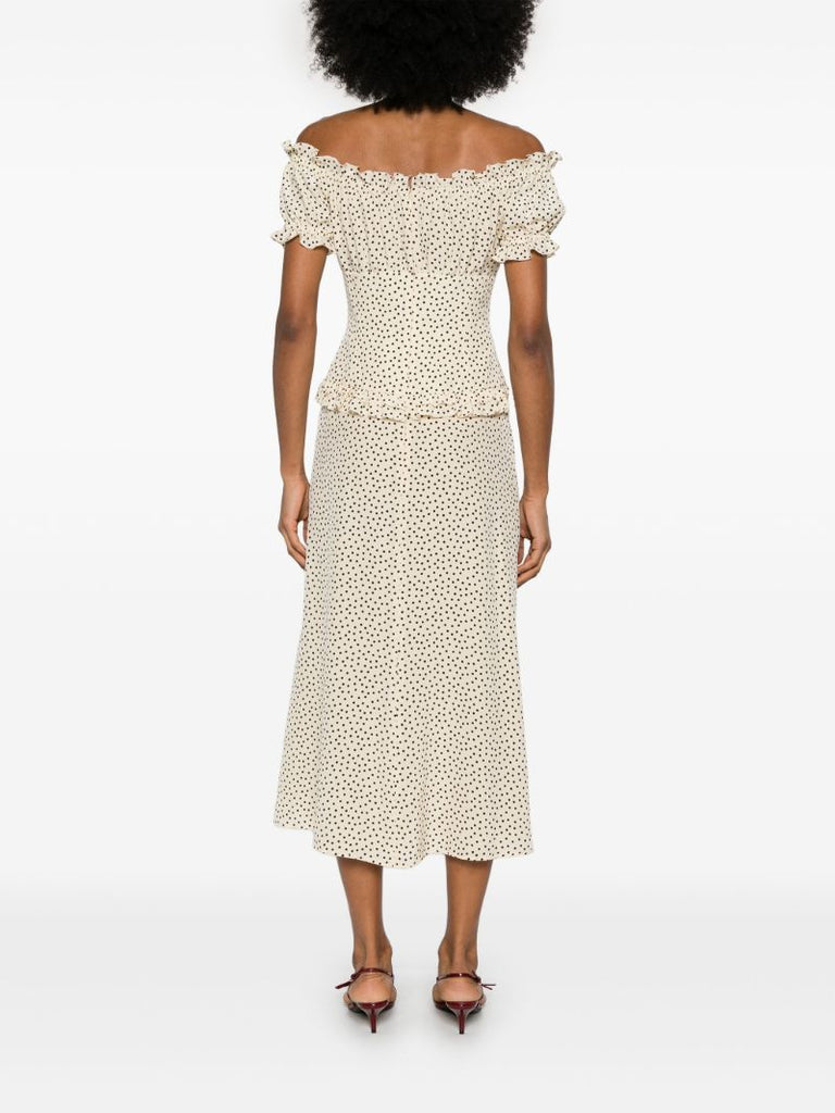Polka-dot Midi Dress