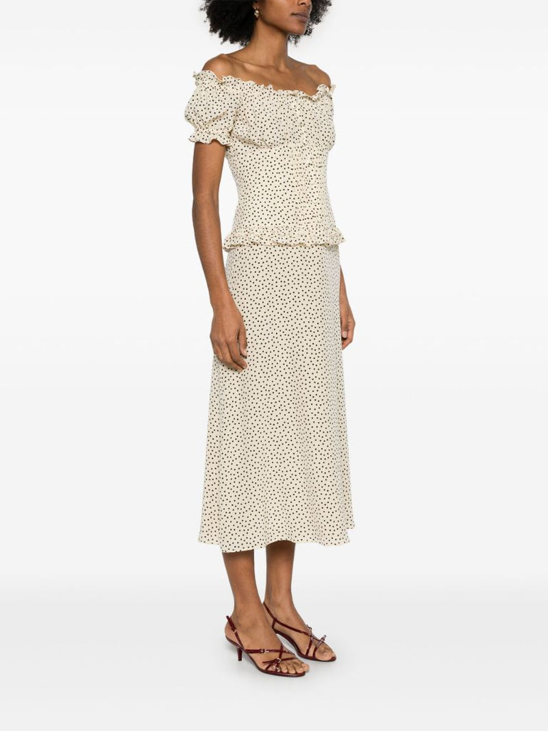 Polka-dot Midi Dress