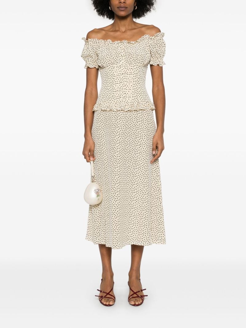 Polka-dot Midi Dress