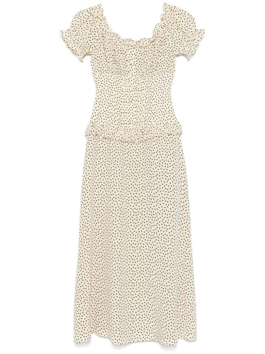Polka-dot Midi Dress