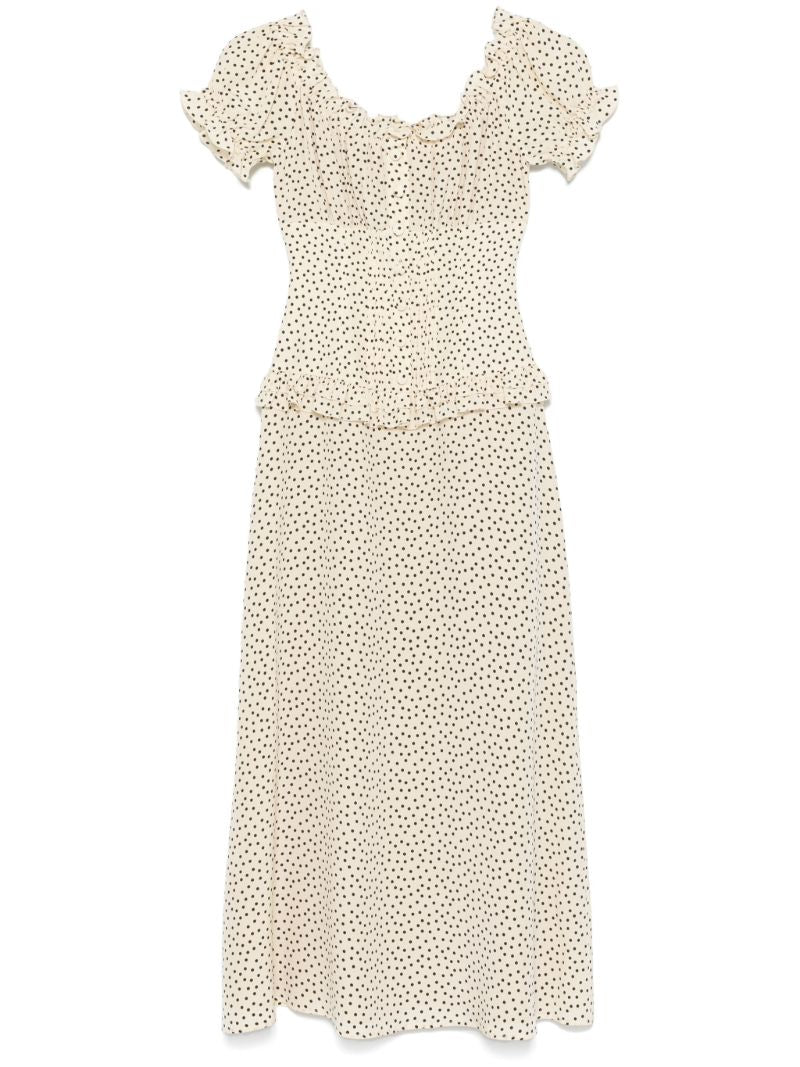 Polka-dot Midi Dress