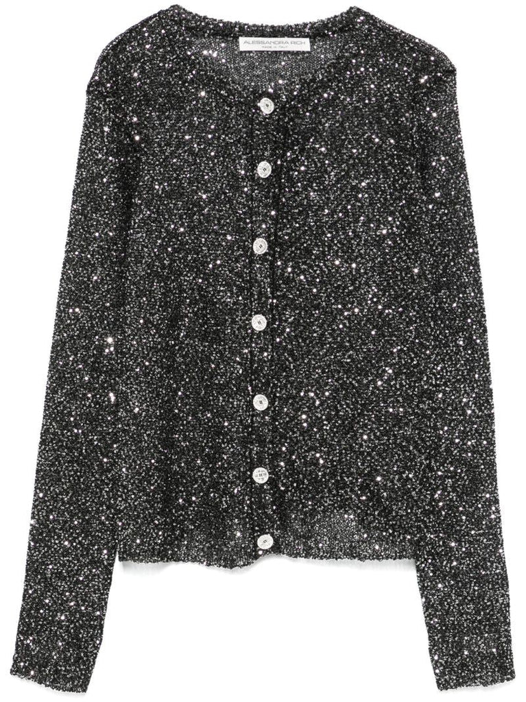 Black Sequinned Cardigan