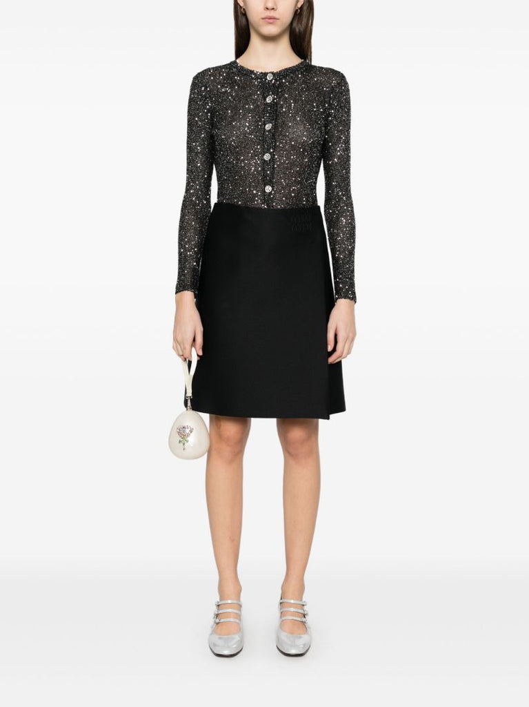 Black Sequinned Cardigan