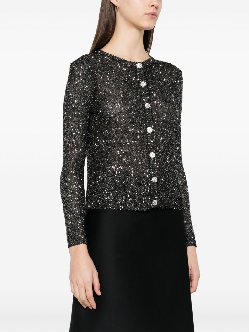 Black Sequinned Cardigan
