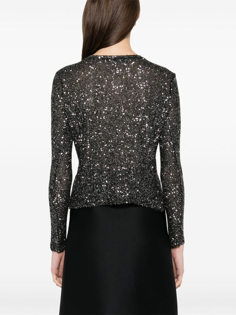 Black Sequinned Cardigan