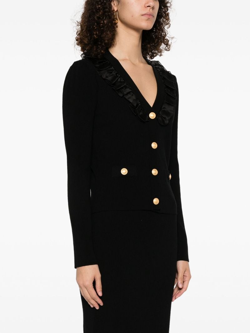 Ruffle Neck Cardigan