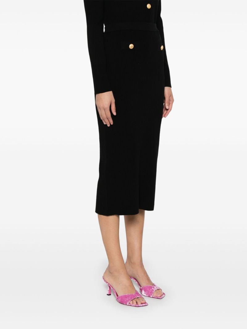 Ribbed Midi Skirt