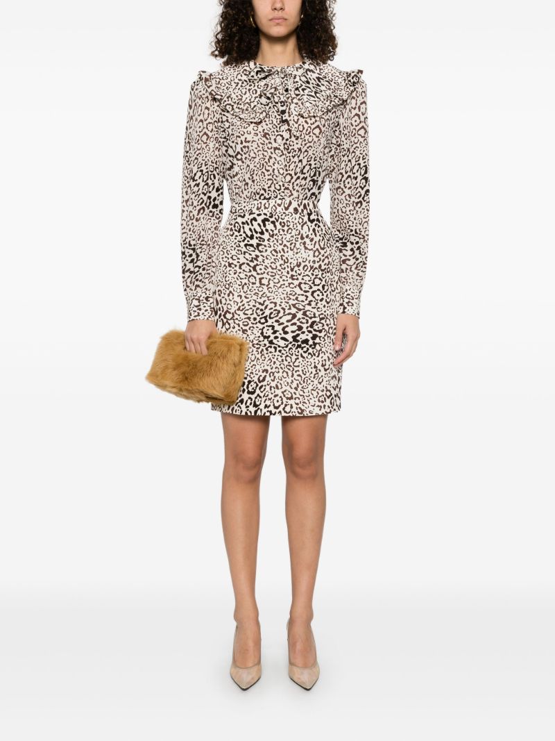Leopard-print Silk Shirt